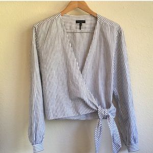 Rag and Bone Prescott Wrap Top Size Large